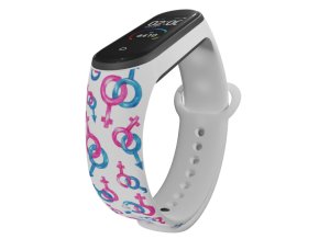 Náhradní náramek Mi band 3/4/5/6/7 Ona a On (Barva Vícebarevná, Pro Přístroj Xiaomi Mi Band 7)