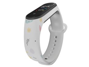 Náhradní náramek Mi band 3/4/5/6/7 Velikonoční zajíčci (Barevná varianta Bílá, Pro Přístroj Xiaomi Mi Band 7)
