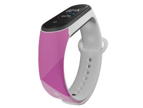 Náhradní náramek Mi band 3/4/5/6/7 Fialová mlha (Barva Vícebarevná, Pro Přístroj Xiaomi Mi Band 7)