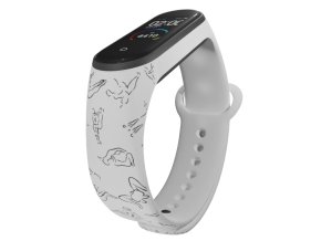 Náhradní náramek Mi band 3/4/5/6/7 Kniha lásky (Barevná varianta Bílá, Pro Přístroj Xiaomi Mi Band 7)