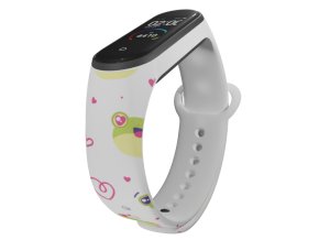 Náhradní náramek Mi band 3/4/5/6/7 Zamilované žabky (Barva Vícebarevná, Pro Přístroj Xiaomi Mi Band 7)