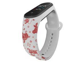 Náhradní náramek Mi band 3/4/5/6/7 Buvol (Barevná varianta Bílá, Pro Přístroj Xiaomi Mi Band 7)