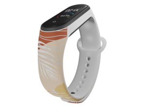 Náhradní náramek Mi band 3/4/5/6/7 Listí (Barva Vícebarevná, Pro Přístroj Xiaomi Mi Band 7)