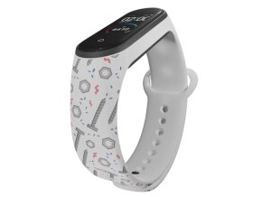 Náhradní náramek Mi band 3/4/5/6/7 Šrouby a matice (Barevná varianta Bílá, Pro Přístroj Xiaomi Mi Band 7)