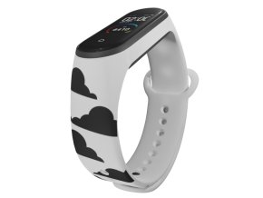 Náhradní náramek Mi band 3/4/5/6/7 Mraky (Barva Vícebarevná, Pro Přístroj Xiaomi Mi Band 7)