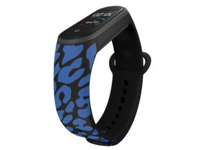 Náhradní náramek Mi band 3/4/5/6/7 Gepard modrý (Barva Vícebarevná, Pro Přístroj Xiaomi Mi Band 7)