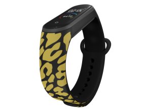 Náhradní náramek Mi band 3/4/5/6/7 Gepard zlatý (Barva Vícebarevná, Pro Přístroj Xiaomi Mi Band 7)