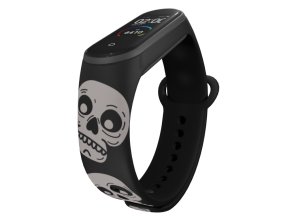 Náhradní náramek Mi band 3/4/5/6/7 Lebky (Barva Vícebarevná, Pro Přístroj Xiaomi Mi Band 7)