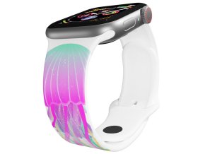 Apple watch řemínek Medúza (Barva Bílá, Rozměr 42/44/45/46/49mm)