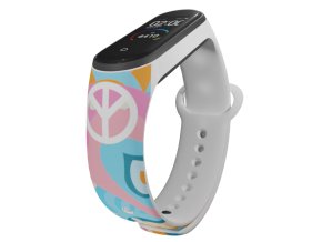 Náhradní náramek Mi band 3/4/5/6/7 Hippies (Barva Vícebarevná, Pro Přístroj Xiaomi Mi Band 7)