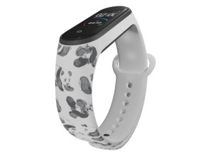 Náhradní náramek Mi band 3/4/5/6/7 Malované pandy (Barva Vícebarevná, Pro Přístroj Xiaomi Mi Band 7)