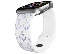 Apple watch řemínek Kotvičky (Barva Bílá, Rozměr 42/44/45/46/49mm)
