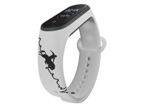 Náhradní náramek Mi band 3/4/5/6/7 Koňské rodeo (Barevná varianta Bílá, Pro Přístroj Xiaomi Mi Band 7)