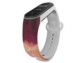 Náhradní náramek Mi band 3/4/5/6/7 Východ slunce na horách (Barva Vícebarevná, Pro Přístroj Xiaomi Mi Band 7)