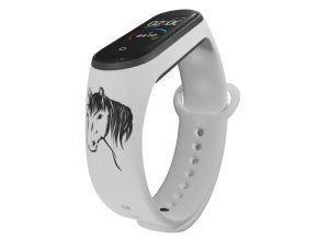 Náhradní náramek Mi band 3/4/5/6/7 Kůň (Barva Vícebarevná, Pro Přístroj Xiaomi Mi Band 7)