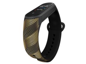 Náhradní náramek Mi band 3/4/5/6/7 Zlatá mříž (Barva Vícebarevná, Pro Přístroj Xiaomi Mi Band 7)