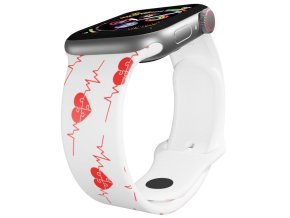 Apple watch řemínek EKG puzzle (Barva Bílá, Rozměr 42/44/45/46/49mm)