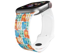 Apple watch řemínek Harry Potter - Bradavické koleje (Rozměr 42/44/45/46/49mm)