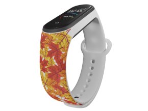 Náhradní náramek Mi band 3/4/5/6/7 Kupa listí (Barva Vícebarevná, Pro Přístroj Xiaomi Mi Band 7)