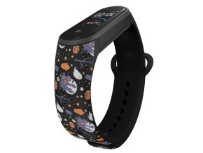 Náhradní náramek Mi band 3/4/5/6/7 Strašidelný dům (Barva Vícebarevná, Pro Přístroj Xiaomi Mi Band 7)