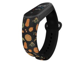 Náhradní náramek Mi band 3/4/5/6/7 Tykve (Barva Vícebarevná, Pro Přístroj Xiaomi Mi Band 7)