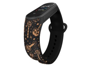 Náhradní náramek Mi band 3/4/5/6/7 Strašidelné dýně (Barva Vícebarevná, Pro Přístroj Xiaomi Mi Band 7)