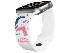 Apple watch řemínek Sněhulák (Rozměr 42/44/45/46/49mm)