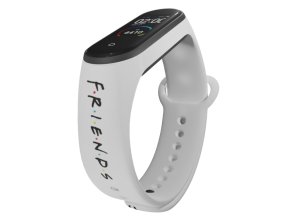 Náhradní náramek Mi band 3/4/5/6/7 Friends - Logo (Barevná varianta Bílá, Pro Přístroj Xiaomi Mi Band 7)