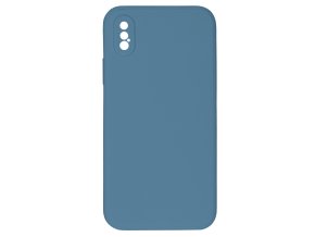 15216 jednobarevny kryt modro sedy na iphone x xsx xs modroseda
