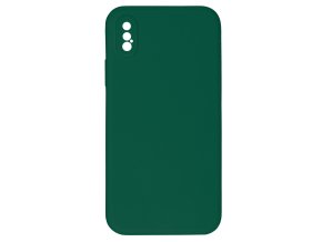 15219 jednobarevny kryt tmave zeleny na iphone x xsx xs tmavezelena