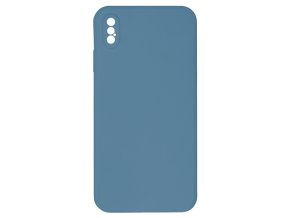15267 jednobarevny kryt modro sedy na iphone xs maxxs max modroseda