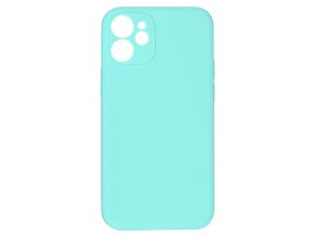 15537 jednobarevny kryt svetle modry na iphone 12 mini12mini svetlemodra
