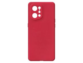 19958 jednobarevny kryt cerveny na oppo find x5oppo find x5 red