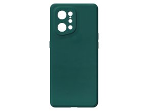 19967 jednobarevny kryt zeleny na oppo find x5oppo find x5 green