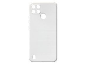 20204 jednobarevny kryt bily na oppo realme c21 yoppo realme c21 y white