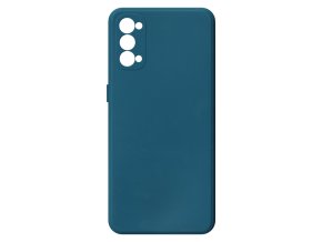 20864 jednobarevny kryt modry na oppo reno 4 5goppo reno 4 5g blue