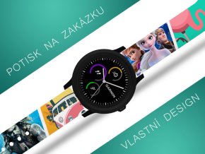 Řemínek 20/22 mm s potiskem na zakázku (Rozměr 22mm)