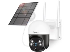 Peiloh Venkovní Wi-Fi kamera 2.4G se solárním panelem, otočná o 350°