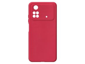 26408 jednobarevny kryt cerveny na xiaomi poco m4 pro 4gxiaomi poco m4 pro 4g red