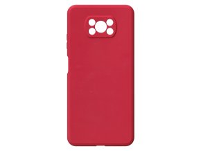 26480 jednobarevny kryt cerveny na xiaomi poco x3 proxiaomi poco x3 pro red