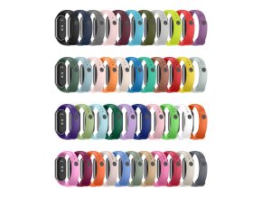 Jednobarevný náhradní náramek Mi band 8/9/10 (Barva Antracitová, Pro Přístroj Xiaomi Mi Band 8/9/10)