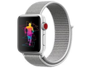 Nylonový řemínek pro Apple Watch 38/40/41/42(S10)mm (Barevná varianta Žluto-béžovo-růžová)