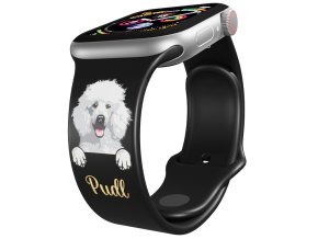 Apple watch řemínek Pudl (Rozměr 42/44/45/46/49mm, barva pásku bílá)