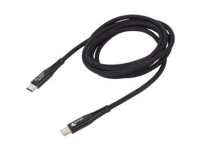 Nabíjecí a datový kabel USB-C to USB-C 60 W (Barva Černo-Šedý)