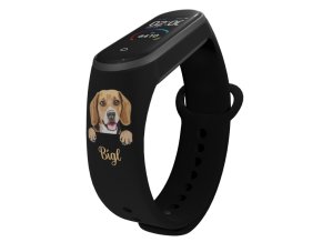 Náhradní náramek Mi band 3/4/5/6/7 Bígl (Barevná varianta Bílá, Pro Přístroj Xiaomi Mi Band 7)