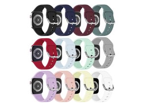 Jednobarevný řemínek s přezkou pro Apple Watch 38/40/41/42(S10)mm (Barva náramku Bílá)