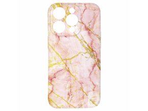 60585 kryt ruzovo zlaty mramor pro iphone 15 pro