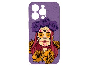 60633 kryt lebka s kvety 2 pro iphone 15 pro