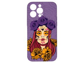 60933 kryt lebka s kvety 2 pro iphone 15 pro max