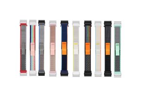 Nylonový řemínek se stahovacím poutkem 20mm (Barevná varianta Zeleno-šedý)